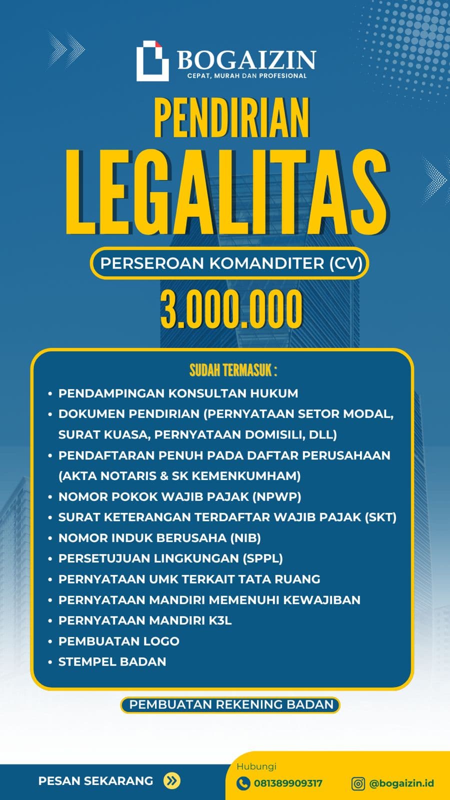 Persorangan Komanditer (CV)